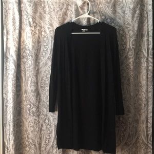 Halogen black duster cardigan